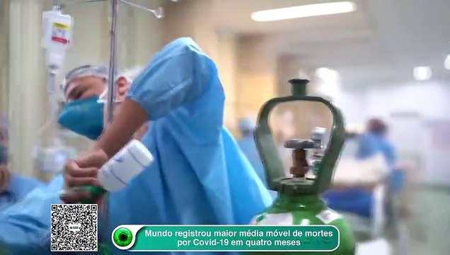 Mundo registrou maior média móvel de mortes por Covid-19 em quatro meses