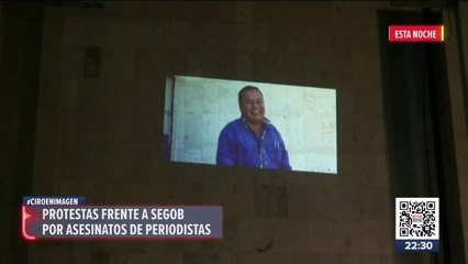 Download Video: Así fue la protesta afuera Segob para exigir justicia por los tres periodistas asesinados