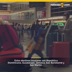 CDC agrega 5 islas del caribe a la lista de alto riesgo