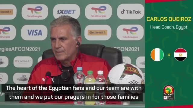 Salah and Queiroz send condolences to victims of Cameroon stadium crush