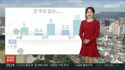 [날씨] 초미세먼지 기승…낮에도 큰 추위 없어