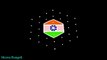 गणतंत्र दिवस रंगोली - Republic day rangoli design with dots - Republic day kolam design - Indian flag rangoli design
