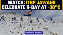 ITBP personnel celebrate Republic Day 2022 in sub-zero temperatures | Watch | Oneindia News