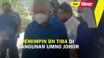 Pemimpin BN tiba di Bangunan UMNO Johor