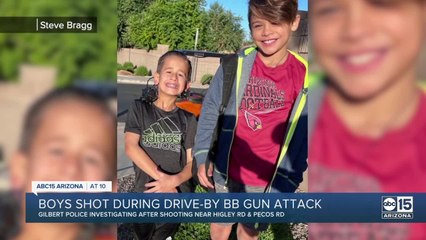 Boys shot during drive-by BB gun attack