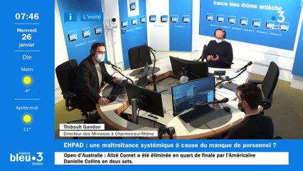 Thibault Gandon, directeur de l'Ehpad des Mimosas à Charmes-sur-Rhône en Ardèche