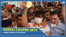 Olympian Neeraj Chopra gets Param Vishisht Seva Medal