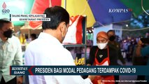 Presiden Jokowi Berikan Modal Bantuan Senilai Rp 1,2 Juta ke Pedagang di Pasar Bintan