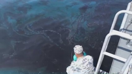 Depósito marino causa un derrame de 20 toneladas de petróleo en Tailandia