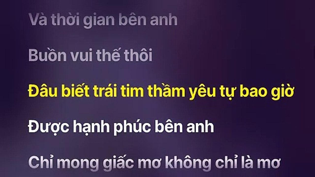 Karaoke Tone Nam Giấc Mơ OST Cơm Tấm Tình Yêu