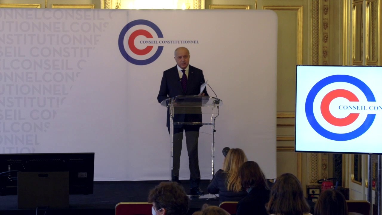 Point de presse de M. Laurent Fabius : déroulement de l'élection présidentielle et présentation du nouveau site internet « Présidentielle 2022 »