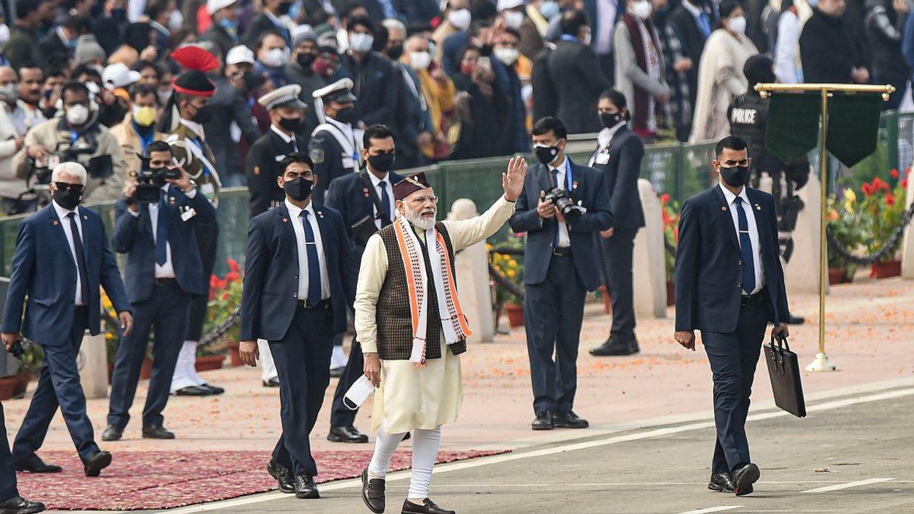 Republic Day: Program ended with Anthem, PM greeted guests