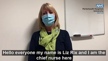 Masks at QA Hospital, Portsmouth