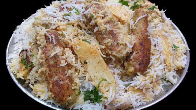 Chicken Malai Seekh Biryani Recipe | Malai Seekh Biryani | White Seekh Biryani | Seekh Kabab Biryani