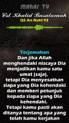 QS An-Nahl 93 Terjemahan dan Tafsir singkat