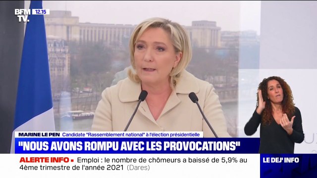 Marine Le Pen: Nous avons rompu avec les provocations