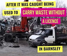 Ford Transit Tipper crushed by council