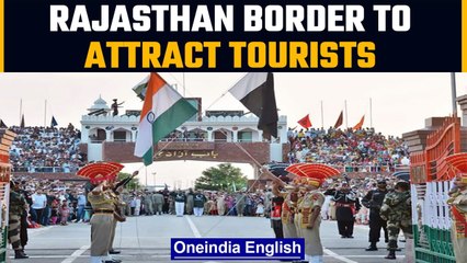 Descargar video: Wagah-Attari border like celebrations in Rajasthan | OneIndia News