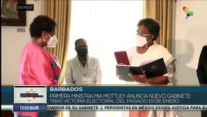 Mia Mottley anuncia gabinete tras victoria electoral