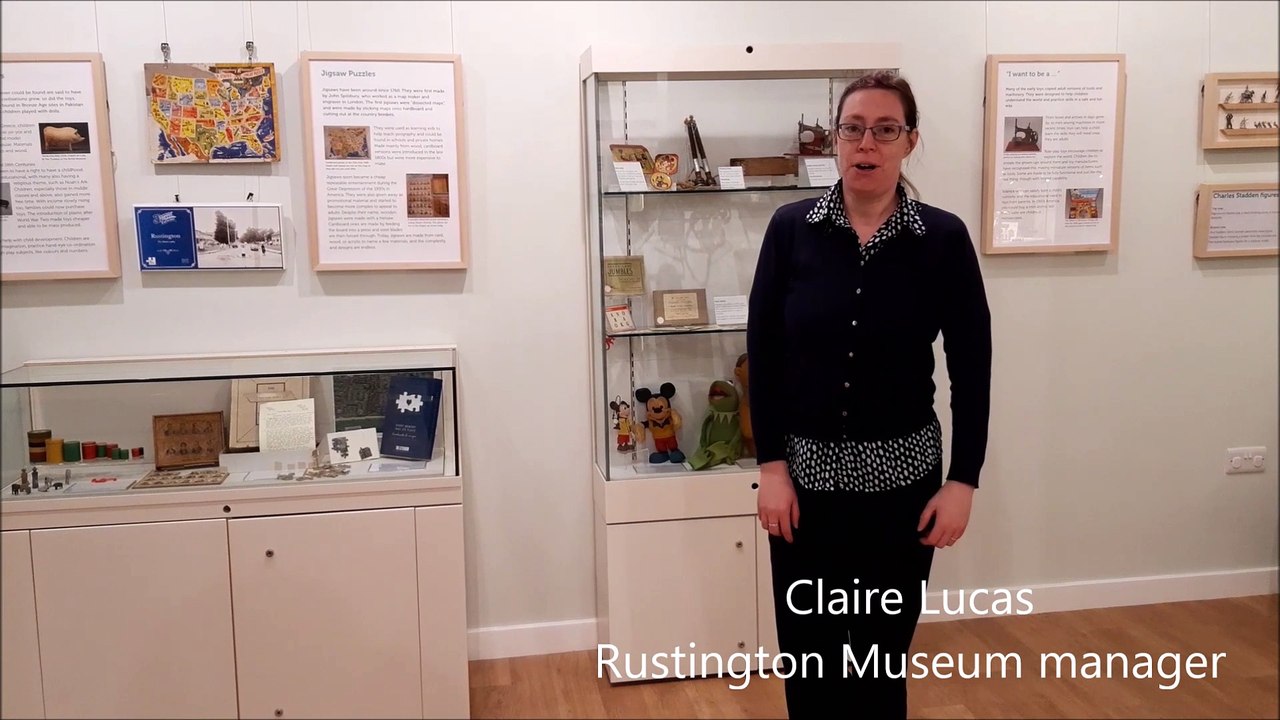Rustington Museum manager Claire Lucas talks about the Playtime exhibition of toys and games from the past