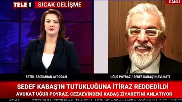 Sedef Kabaş'ın avukatı Poyraz: Adalet Bakanı tarafını belli etti