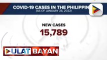 Bilang ng bagong COVID-19 cases, bumaba sa 15,789