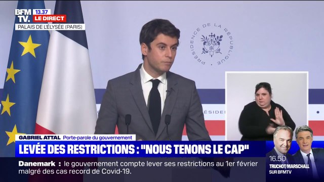 Gabriel Attal: Ce que nous attendons, c'est un retour à une forme de normalité à l'hôpital pour pouvoir supprimer le pass vaccinal