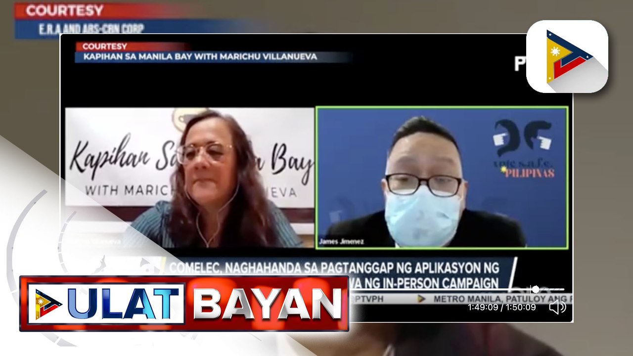 Comelec, naghahanda sa pagtanggap ng aplikasyon ng mga kandidatong magsasagawa ng in-person campaign; Bagong guidelines, susundin ng mga kandidato ukol sa pangangampanya