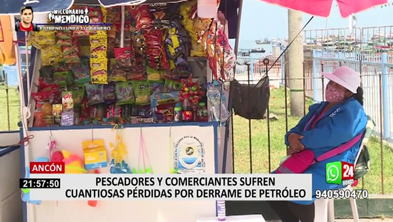 Ancón: comerciantes y pescadores  sufren pérdidas económicas tras derrame de petróleo