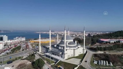 ÇANAKKALE - Yapımı tamamlanan Hatime Ana Ulu Camisi, 28 Ocak'ta açılacak
