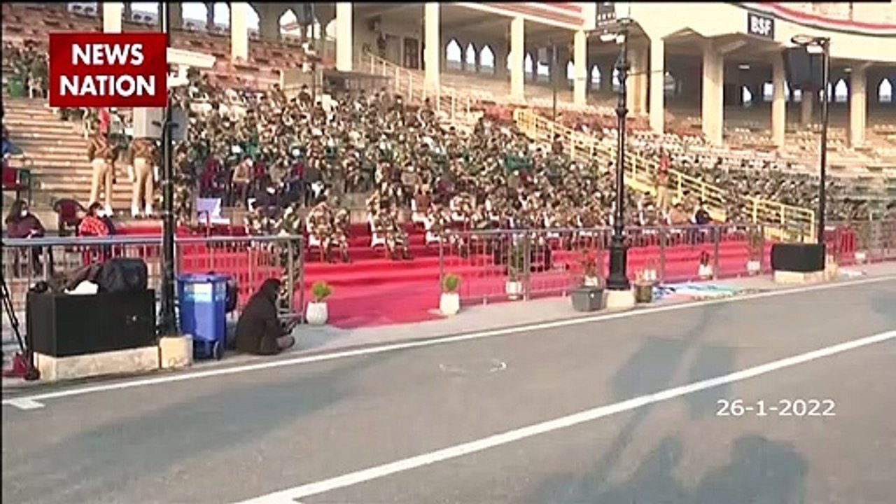 Republic Day: Military demonstration of Attari border soldiers.