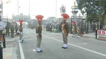 Watch: Beating Retreat ceremony at Attari-Wagah border