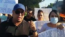 Con una protesta esperan al presidente Abinader en San Francisco de Macorís