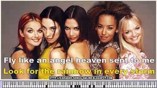 Spice Girls - Goodbye - Karaoke Instrumental Version with virtual piano & lyrics video