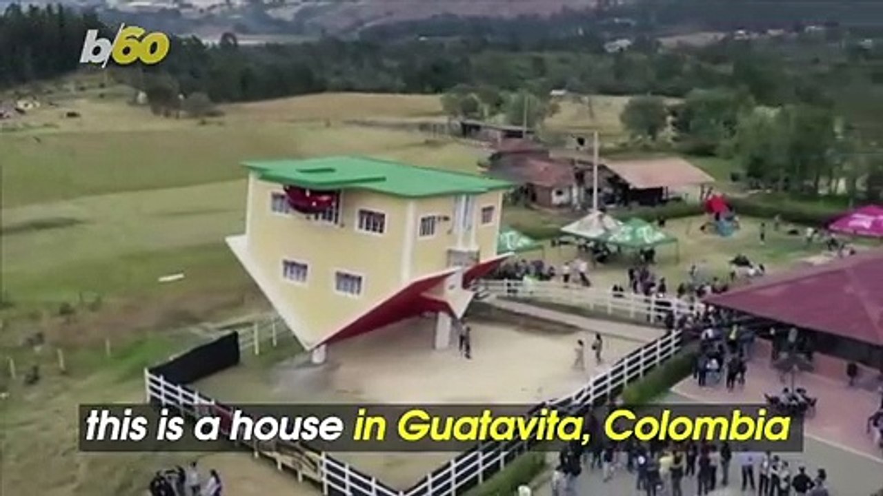 This Upside Down House Requires Some Acrobatics to Get Your Photo Op