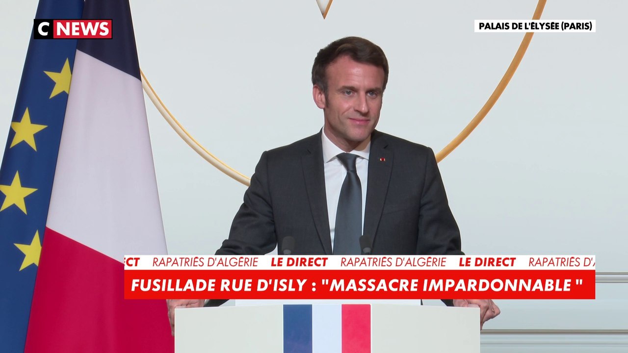 Emmanuel Macron : «un discours ne règle pas soixante années d’injustice»