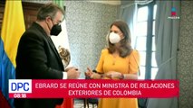 Ebrard se reúne con ministra de Relaciones Exteriores de Colombia