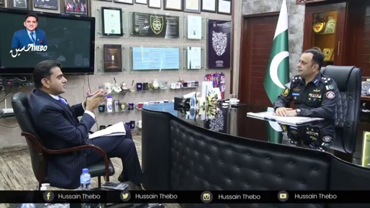 Snippets of exclusive interview of DIG Security and Emergency Services Division Maqsood Ahmed with Hussain Thebo