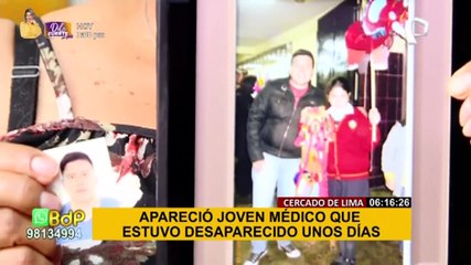 Madre de médico obstetra que estuvo desaparecido: “Vaciaron todas sus tarjetas”