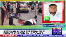 ¡Reportan el asesinato de una persona en un puente de Juticalpa!