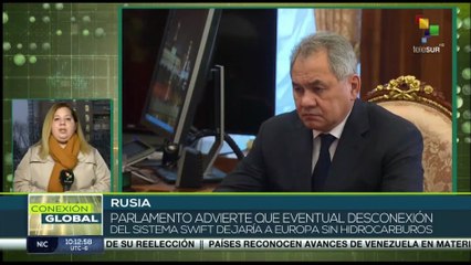 Parlamento Ruso advierte eventual desconexión del país del sistema Swift