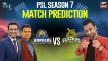 PSL 7 : Match Prediction | KK vs MS | 26 January 2022