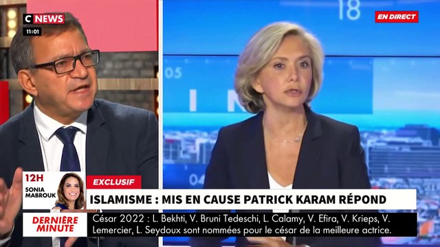 Islamisme: Mis en cause, Patrick Karam répond en exclusivité dans Morandini Live en direct sur CNews
