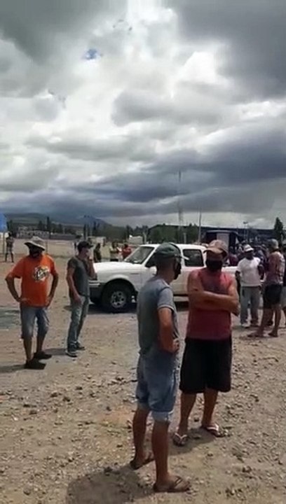 Protesta de camioneros