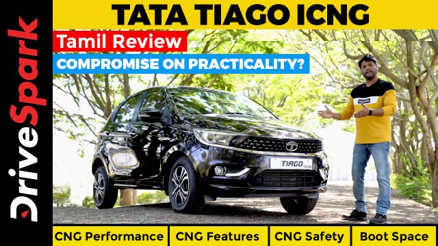 Tata Tiago iCNG Tamil Review | CNG Performance, Features & Safety | Boot Space, Harman Sound System
