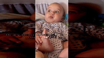 Baby Gets Startled by Sudden Noise