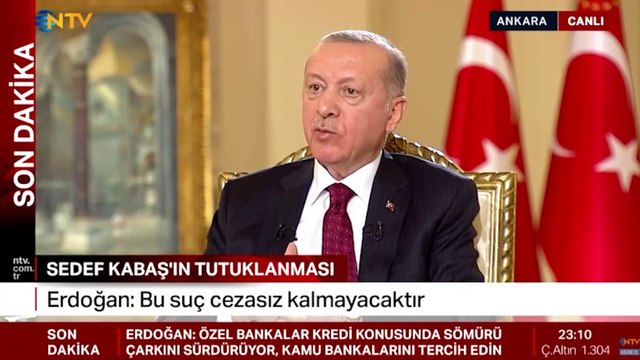 Erdoğan'dan Sedef Kabaş açıklaması