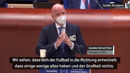 Infantino: “Biennale WM gibt Flüchtlingen Hoffnung”