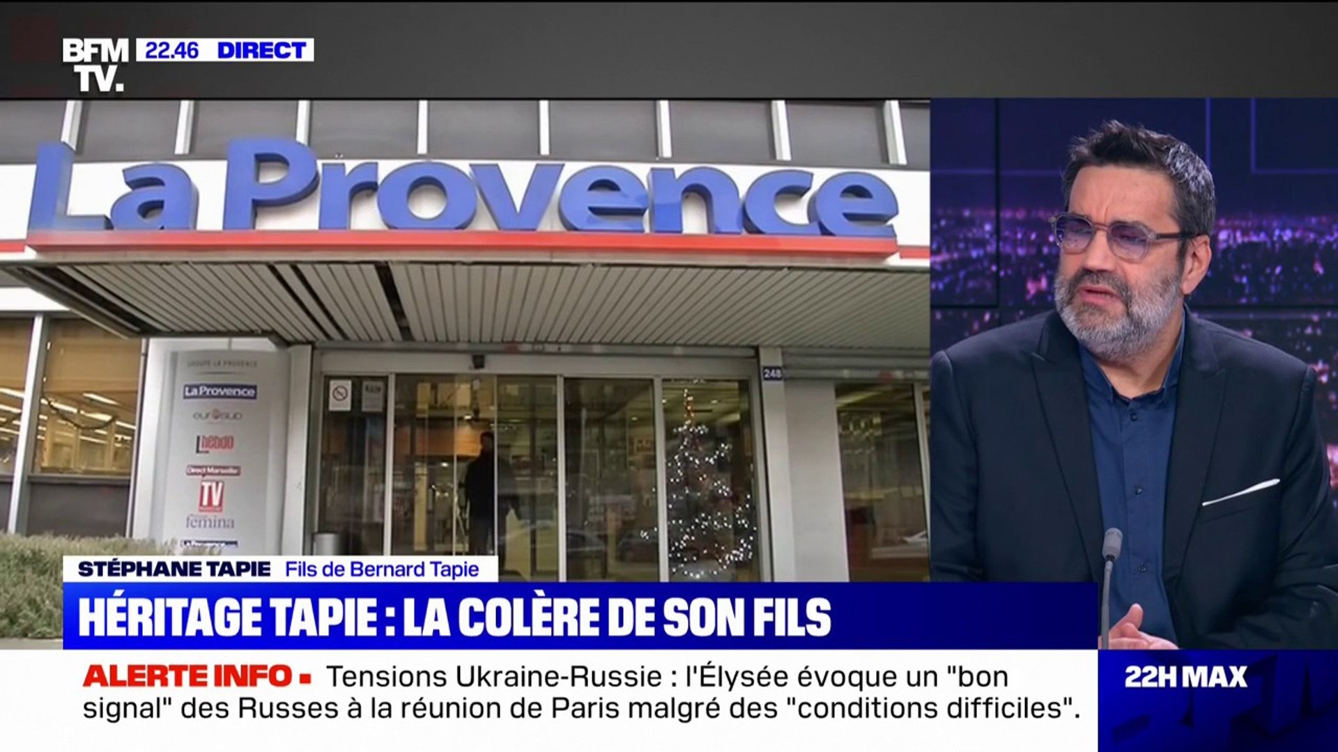 Héritage de Bernard Tapie: "Pour La Provence, tout était réglé", assure  Stéphane Tapie - Vidéo Dailymotion