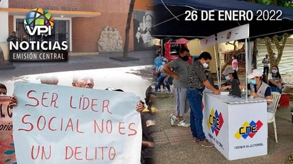 Noticias VPItv Emisión Central - Miércoles 26 de Enero
